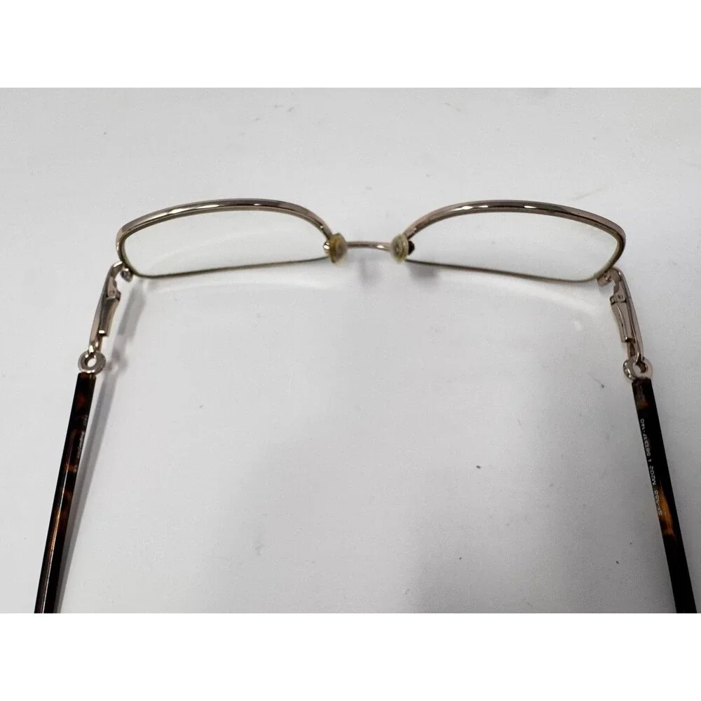SuperFlex SF-558 Eyeglass Frames Only 56-17-140 Gold Brown Tortoise M202